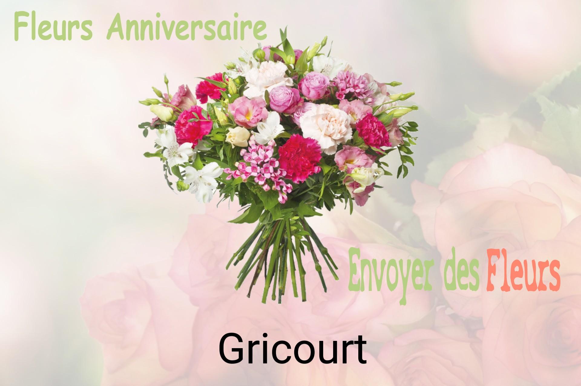 Bouquet de fleurs d’anniversaire livré à Gricourt