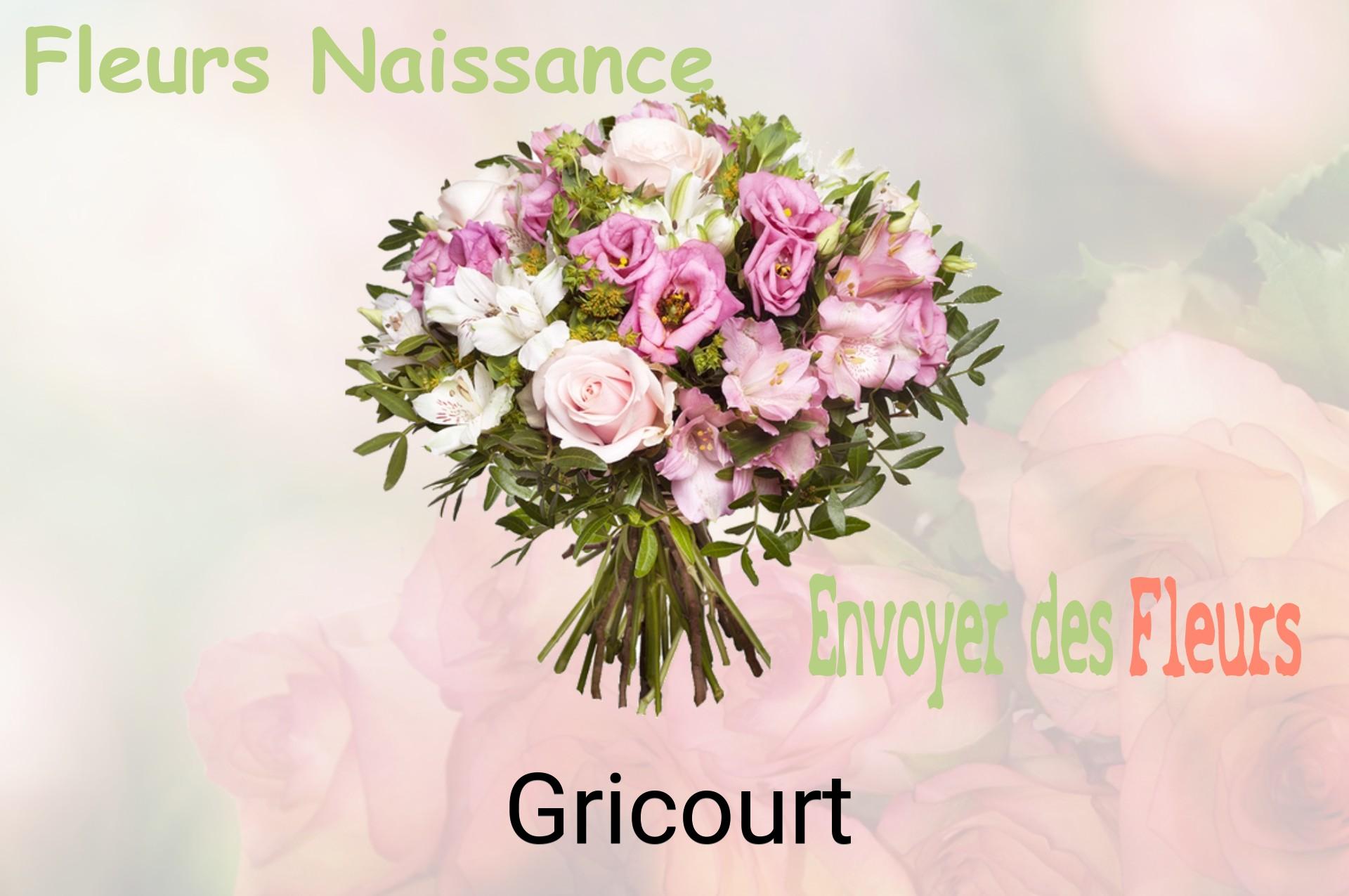 Bouquet de fleurs de naissance livré à Gricourt